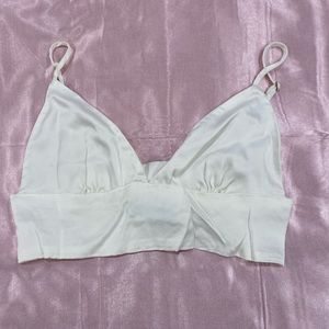 ZARA SATIN BRALETTE TOP